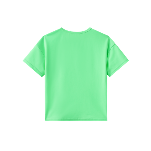 tennis print swim shirt - green