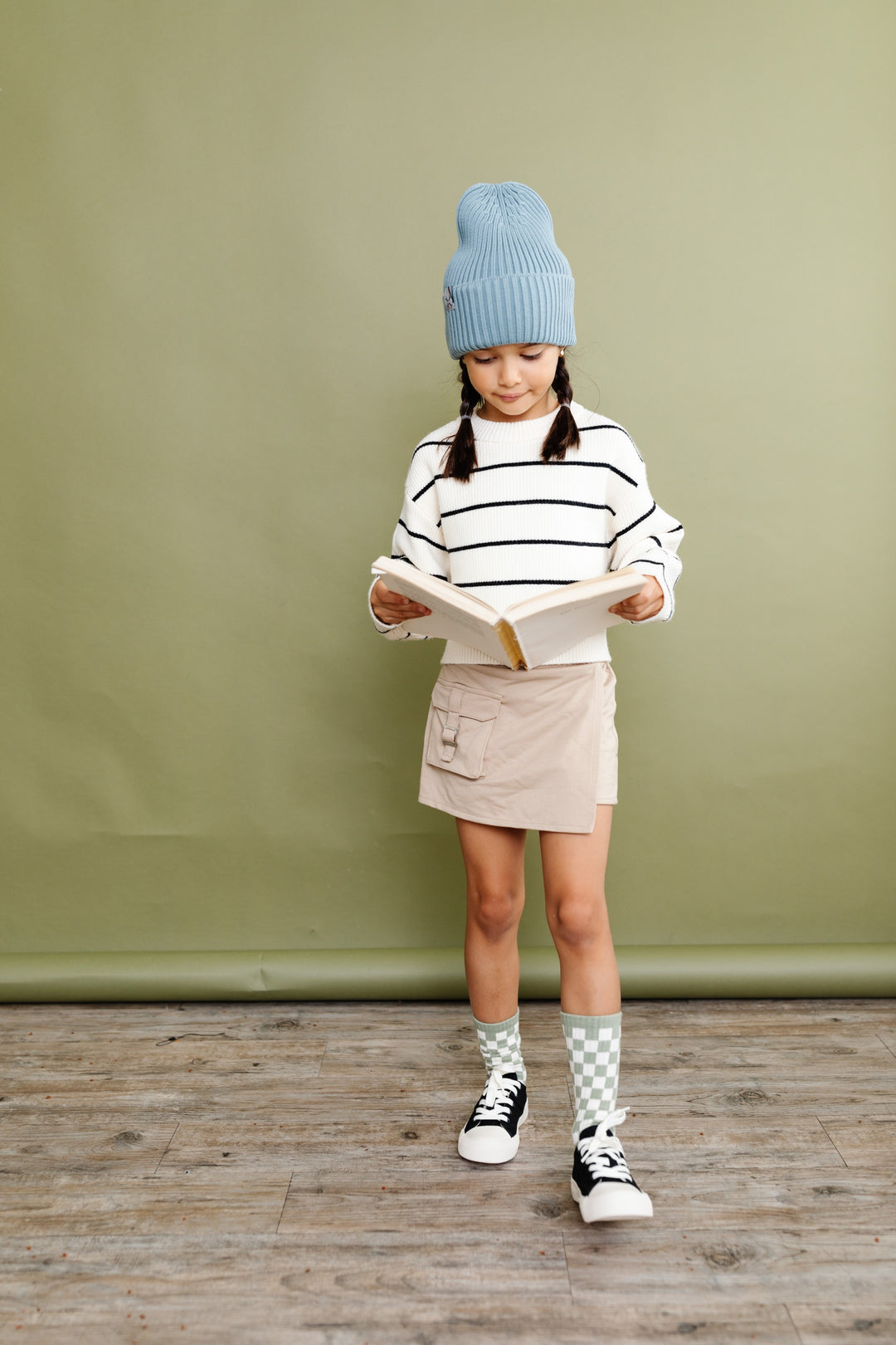 beanie ribbed cuffed - j blue