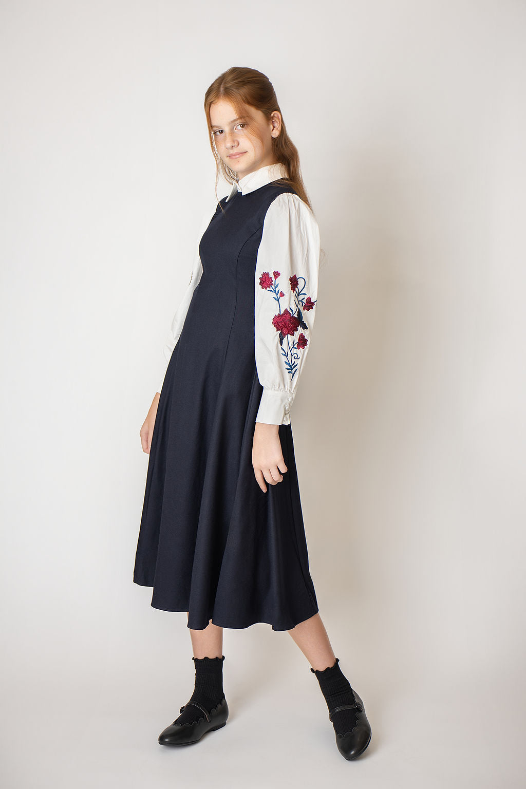 dress flare jumper - navy