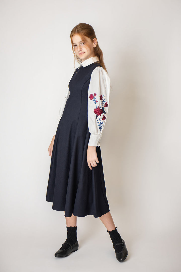 dress flare jumper - navy