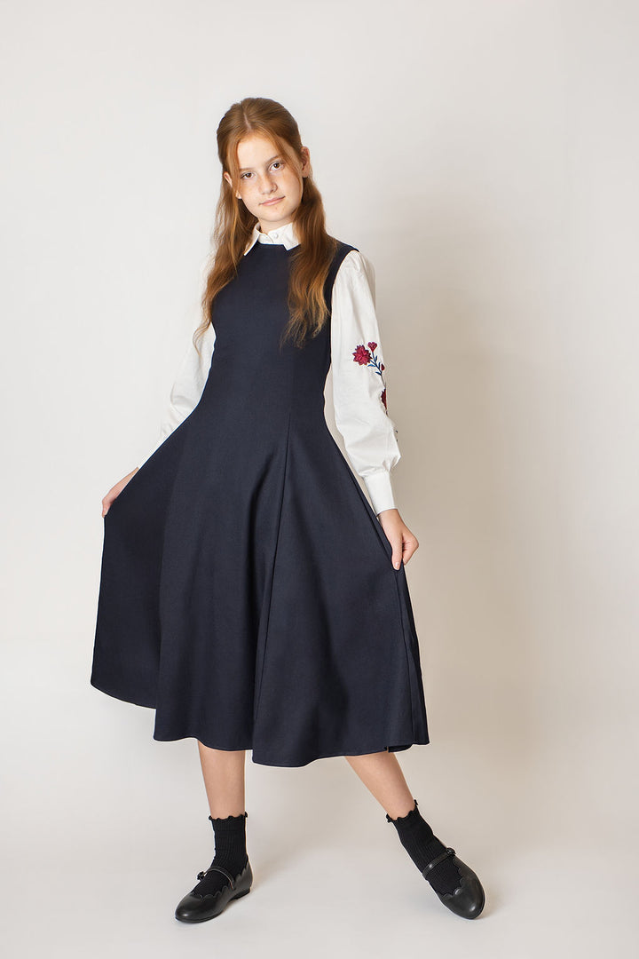 dress flare jumper - navy