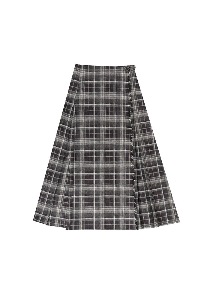 skirt plaid wrap - plaid