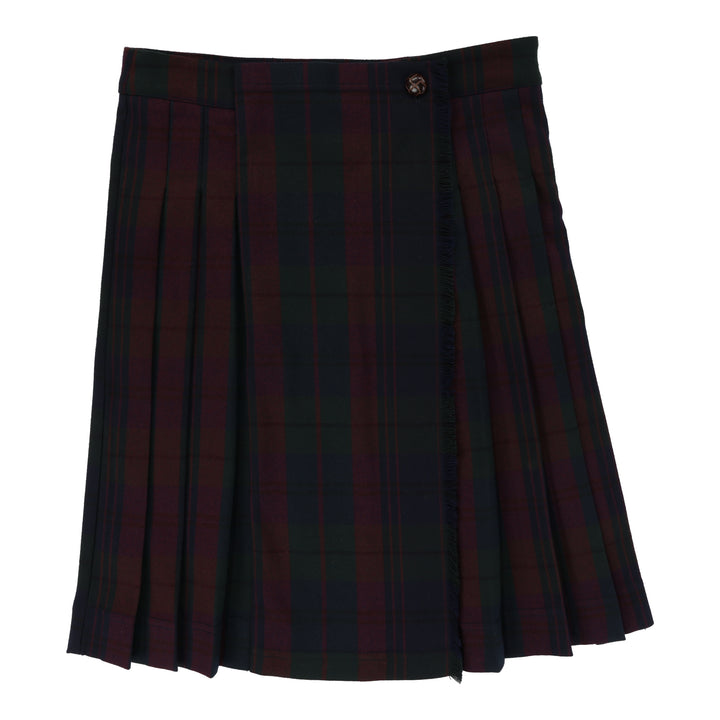 skirt kilt wool - burgundy plaid