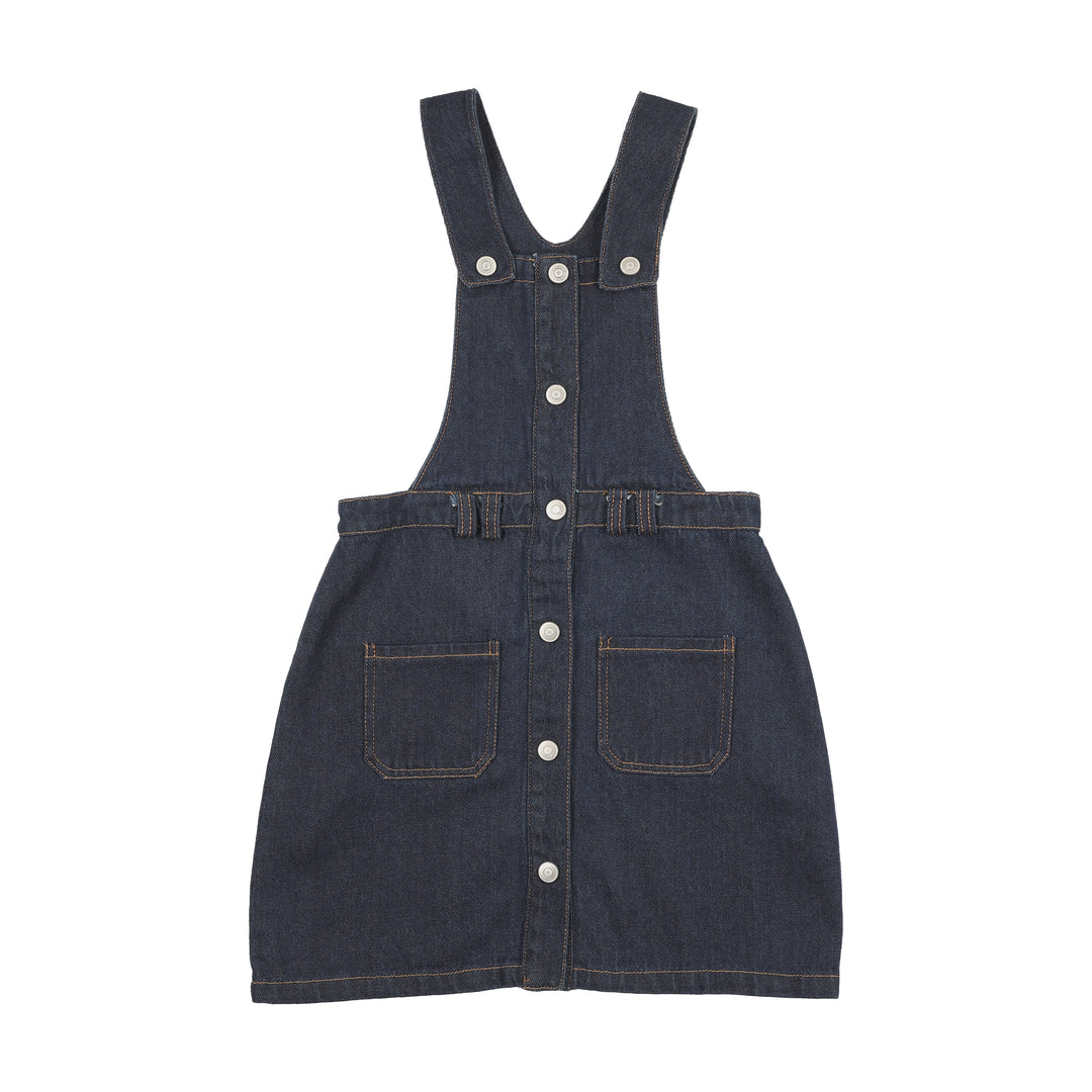 dress denim snap jumper - washed blue