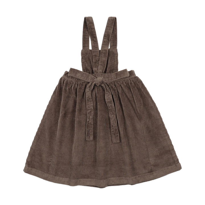 dress corduroy embroidered jumper - umber