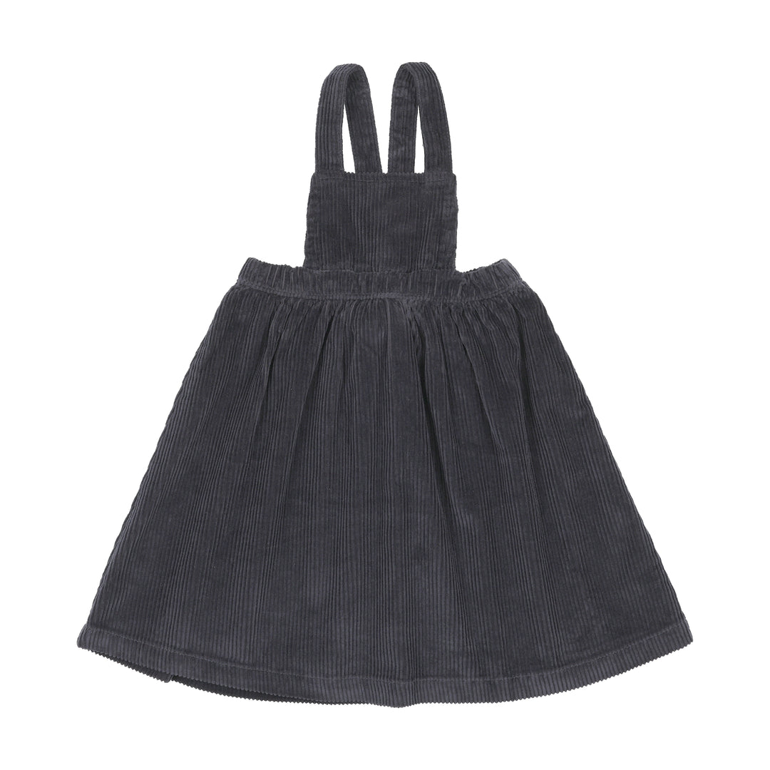 dress corduroy embroidered jumper - navy