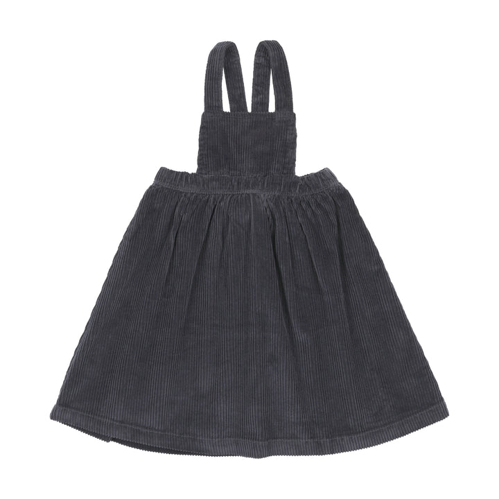 dress corduroy embroidered jumper - navy