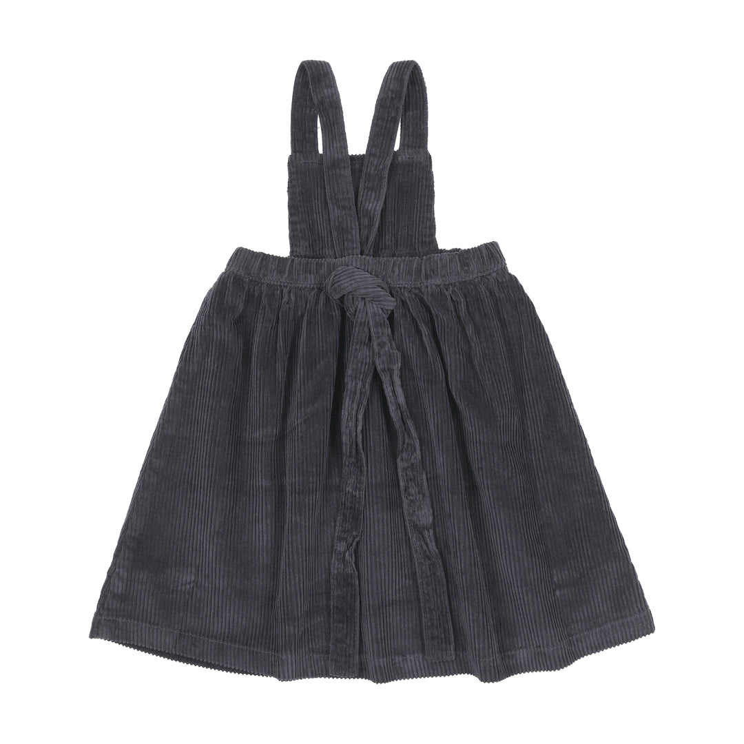 dress corduroy embroidered jumper - navy