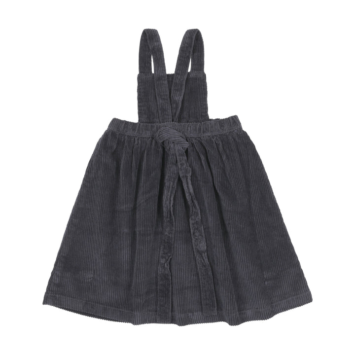 dress corduroy embroidered jumper - navy