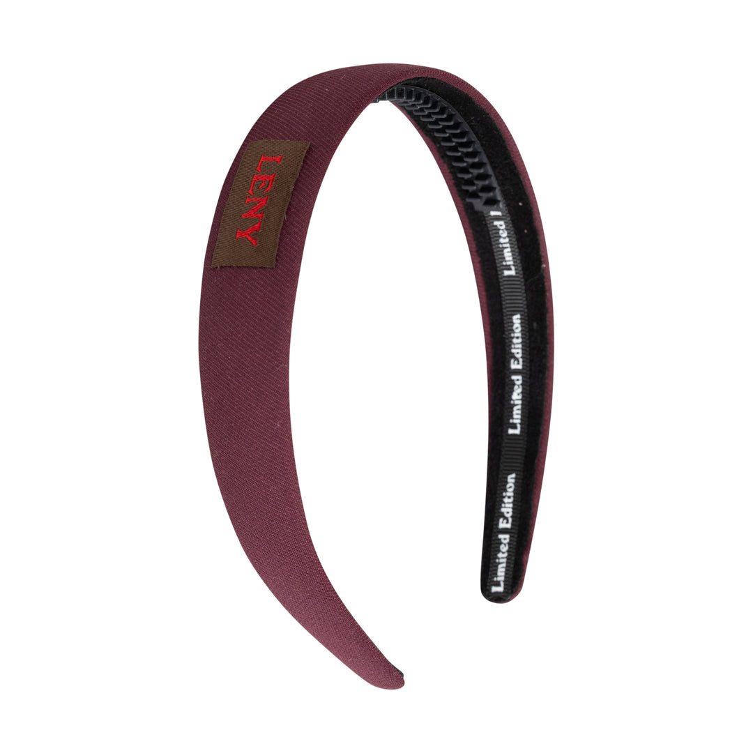 headband canvas logo patch - plum-337