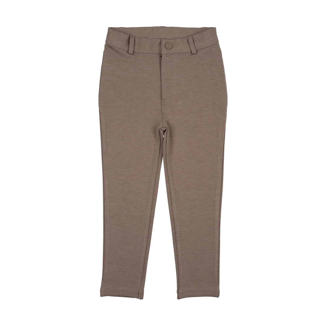 pants solid knit - misty oat heather