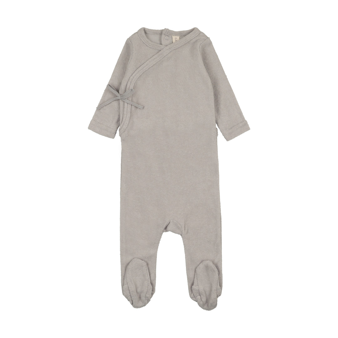 footie terry wrap - pale blue