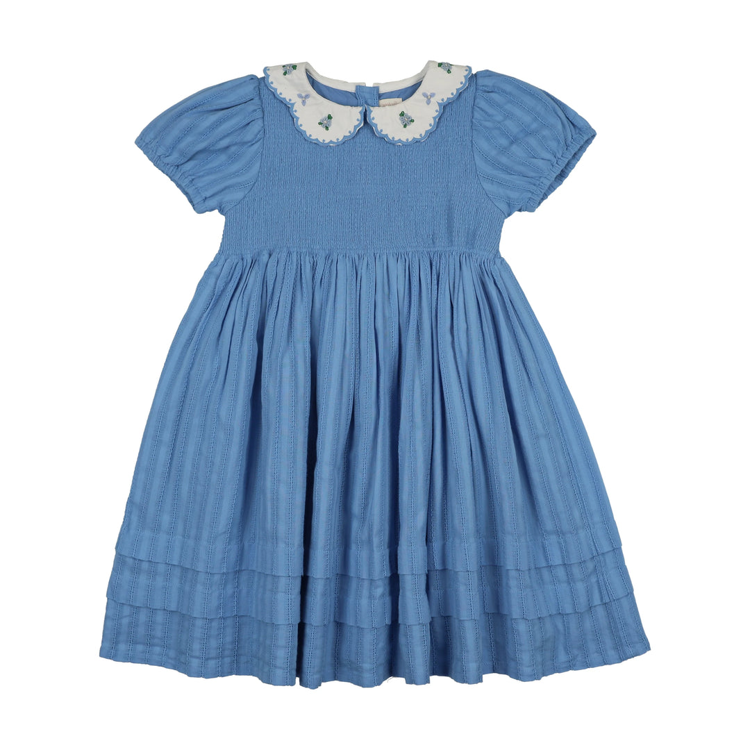 dress s/s downtown with scalloped collar - fresh blue Lily and Todd dress s/s downtown with scalloped collar - fresh blue Lily and Todd