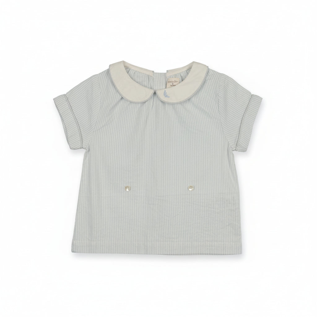 set outfit mountain meadow shirt and attachable shorts - clear blue