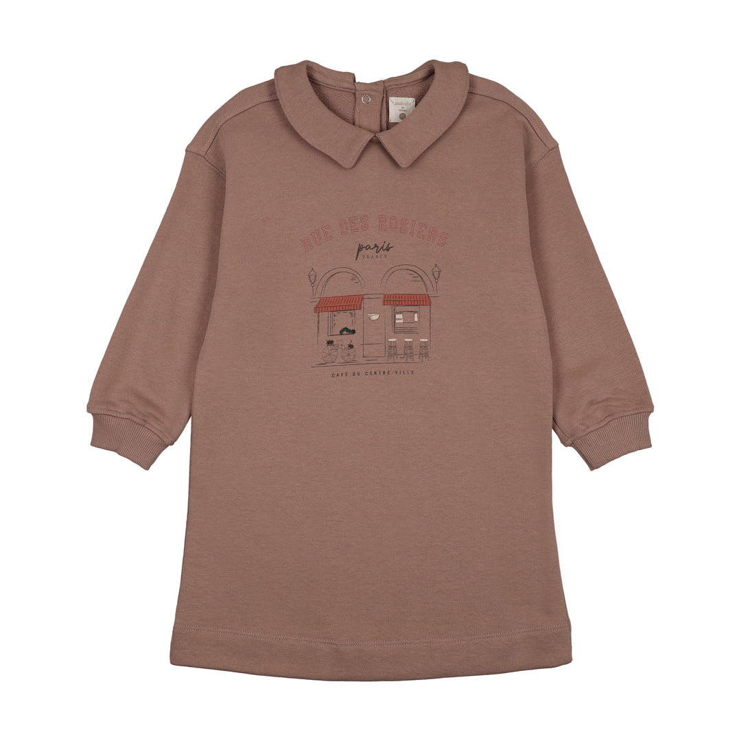 dress cafe sweatshirt - dried rose