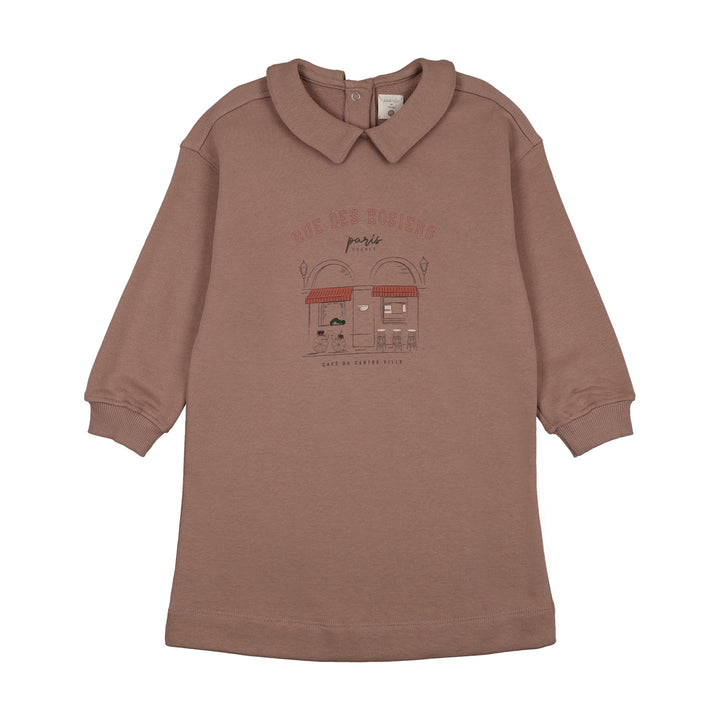dress cafe sweatshirt - dried rose