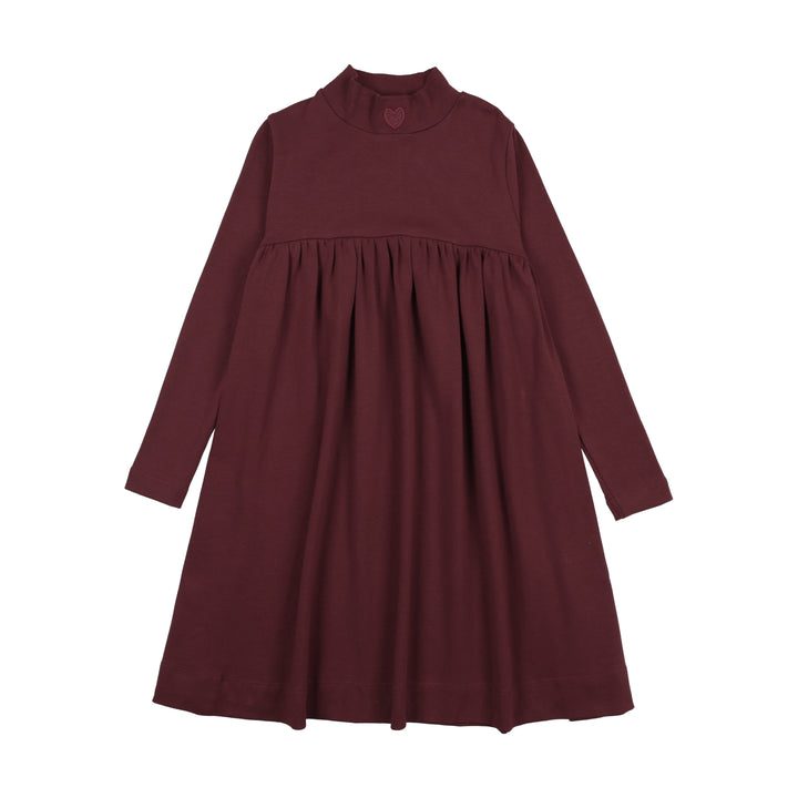dress rugged threads mockneck - burgundy
