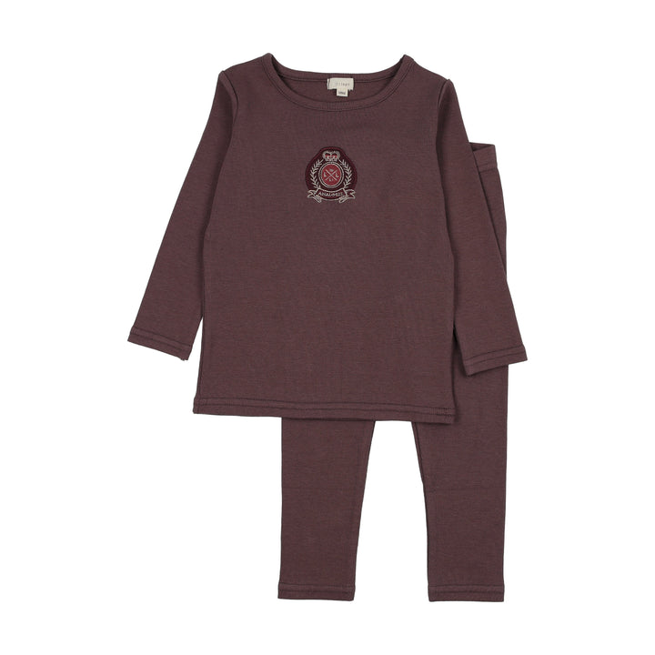 pajamas classic top and pants - vintage purple