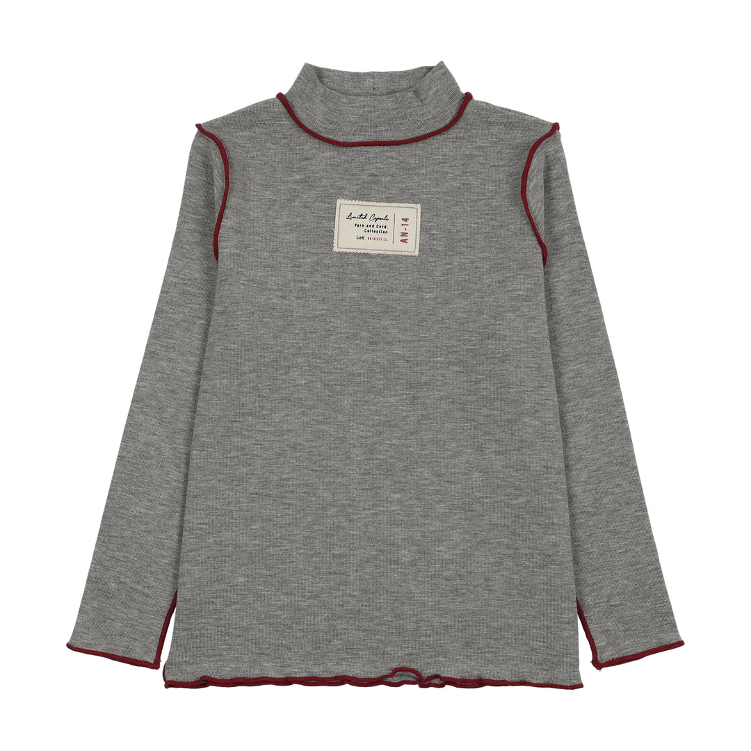tee l/s limited capsule mockneck - light gray heather