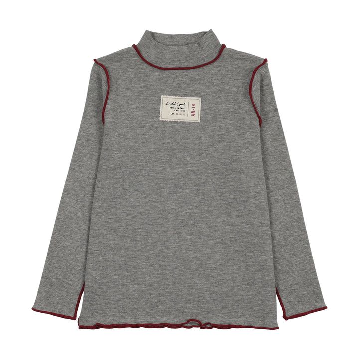 tee l/s limited capsule mockneck - light gray heather
