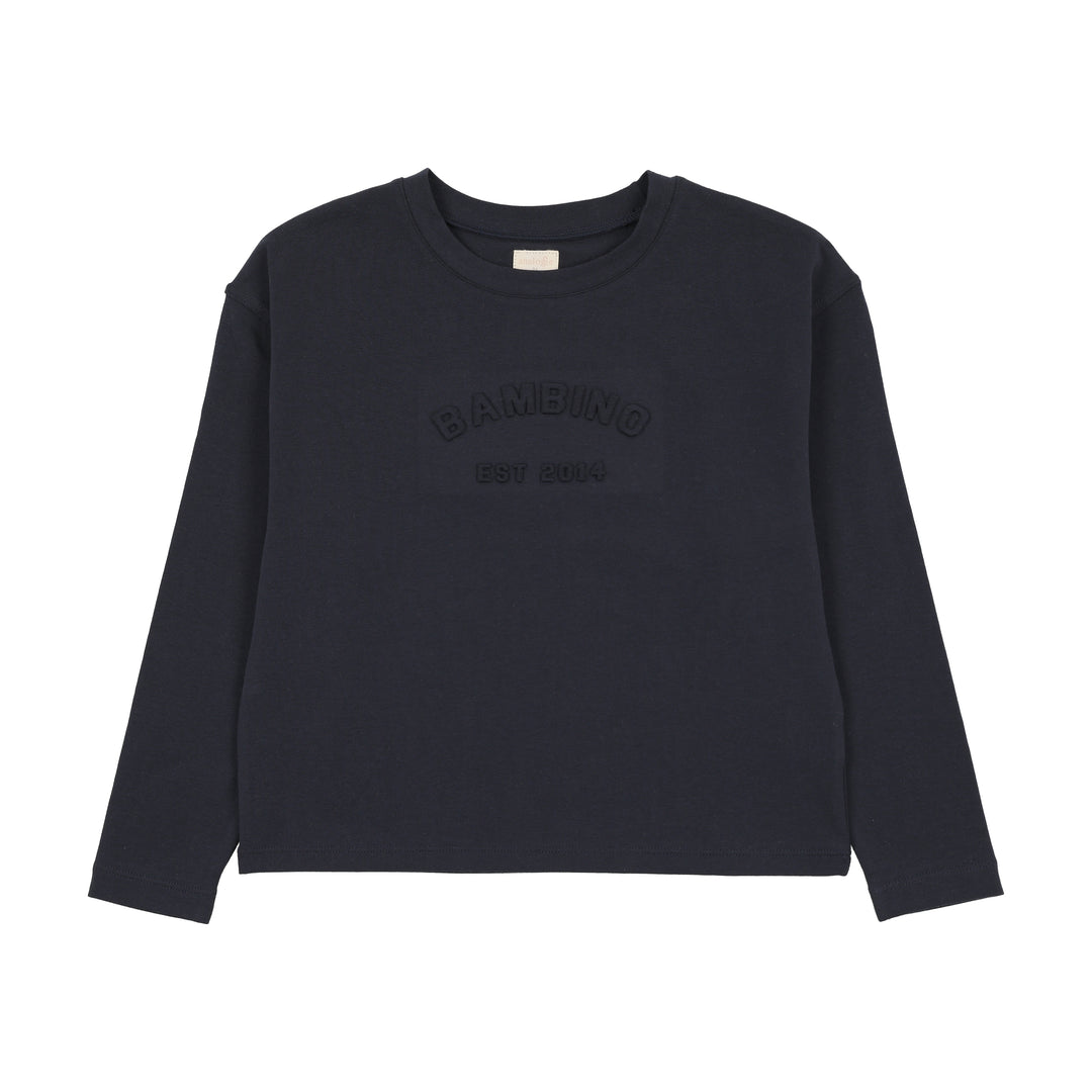 tee l/s denim day - navy