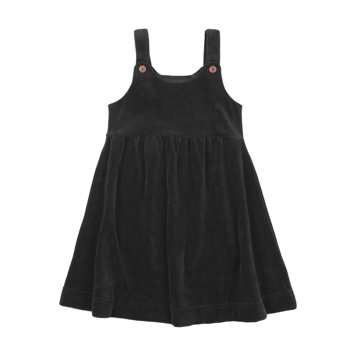 dress velour jumper - black
