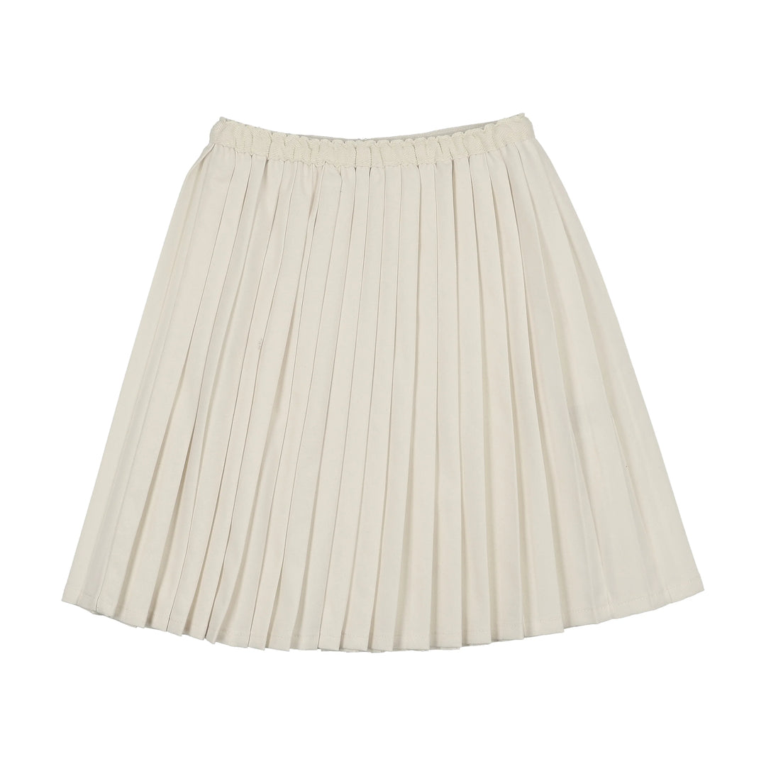 skirt knife pleated - cream