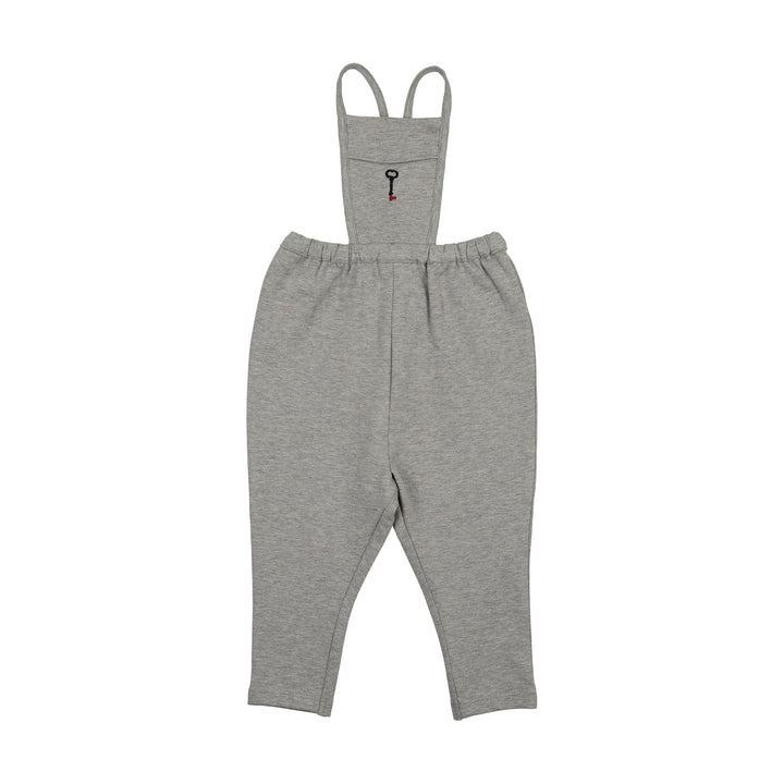 one piece limited capsule bib overalls - light gray heather