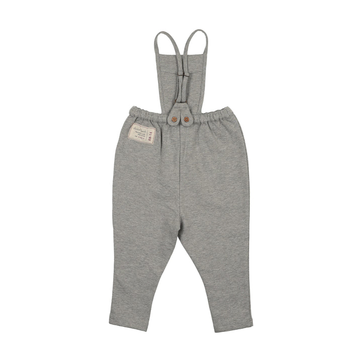 one piece limited capsule bib overalls - light gray heather