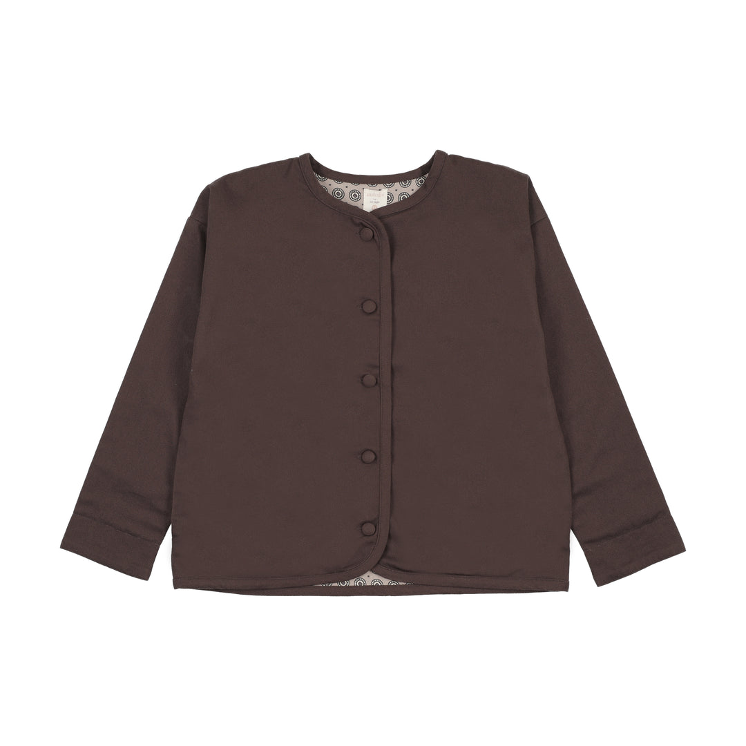 blazer home garden single breasted - chocolate brown