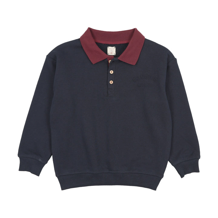 polo l/s denim day sweatshirt - navy