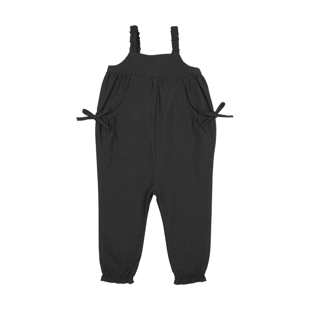 one piece jacquard romper - black