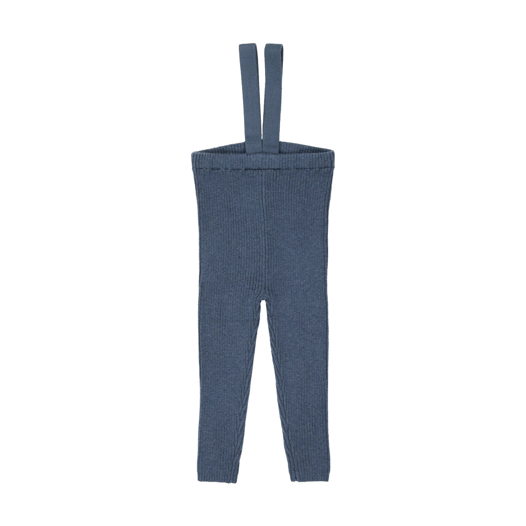 leggings knit suspender - vintage blue