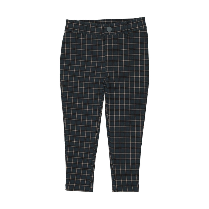 pants plaid - windowpane/deep teal