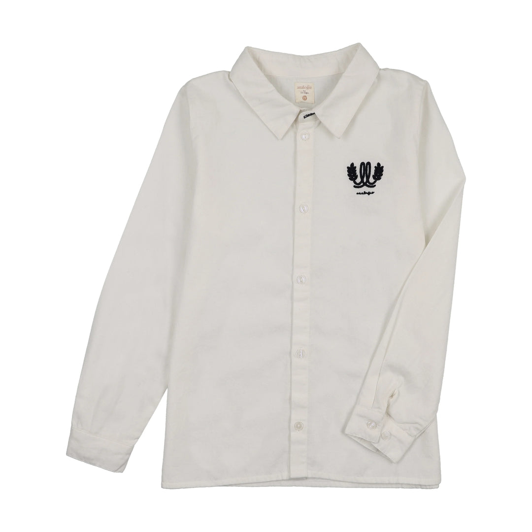 shirt l/s logo - winter white