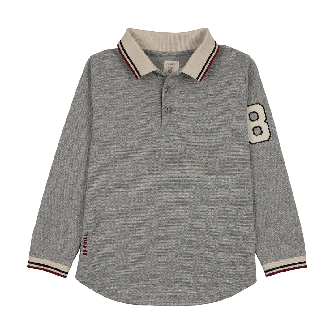 polo l/s limited capsule - light gray heather