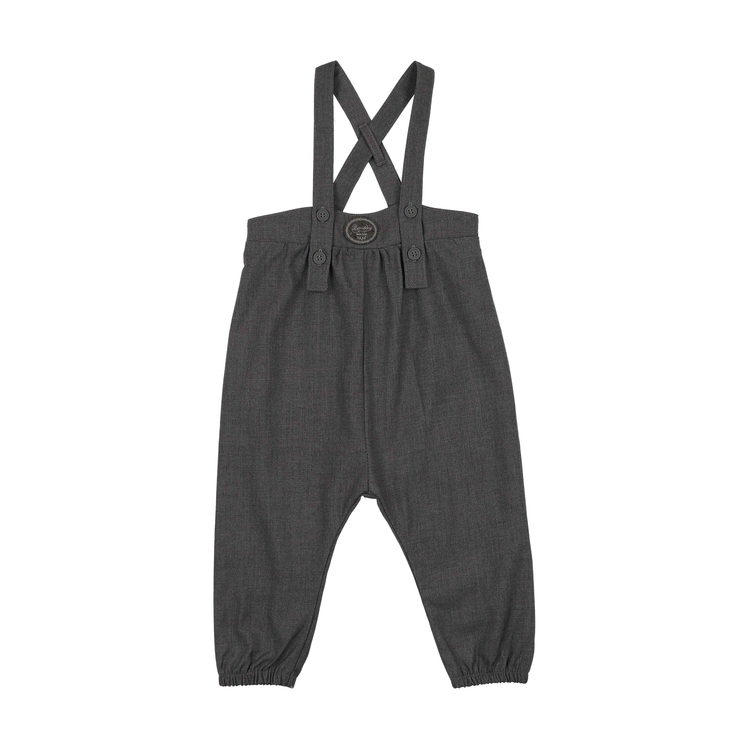 one piece long romper - mid gray – Lily and Todd
