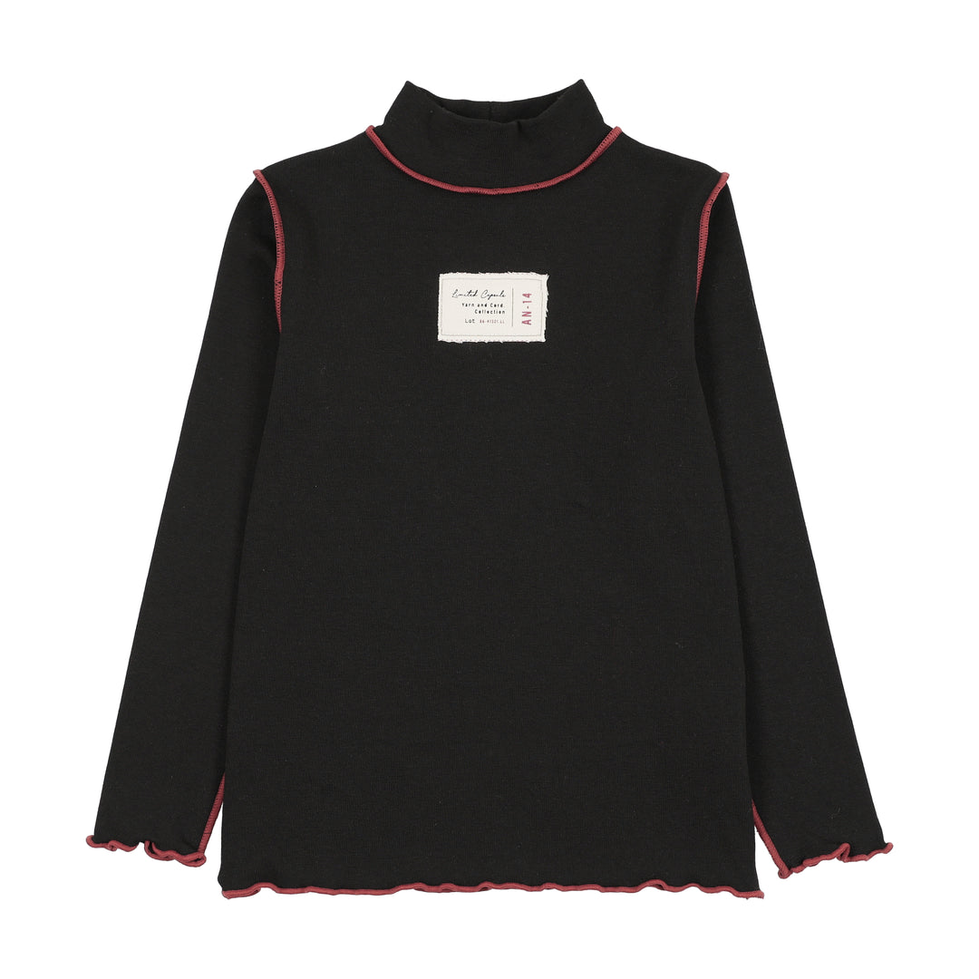 tee l/s limited capsule mockneck - black