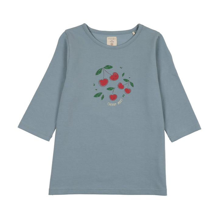 tee 3/4 common folk cherry - blue