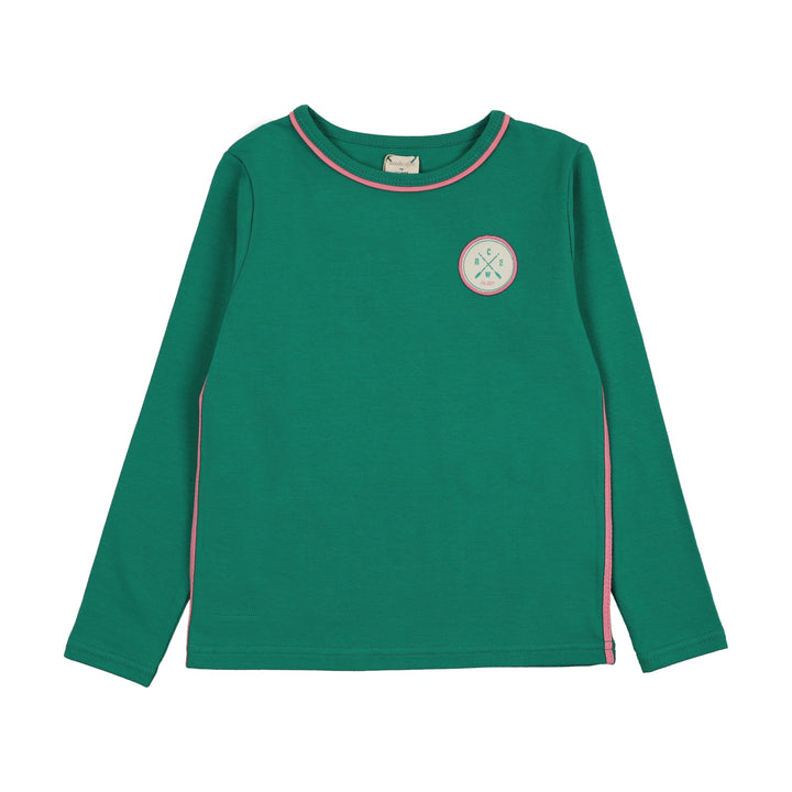 tee l/s boating crew - electric green