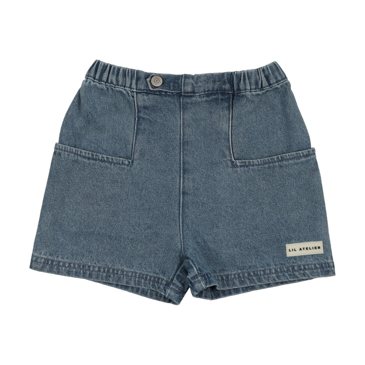 shorts denim city - mid blue wash