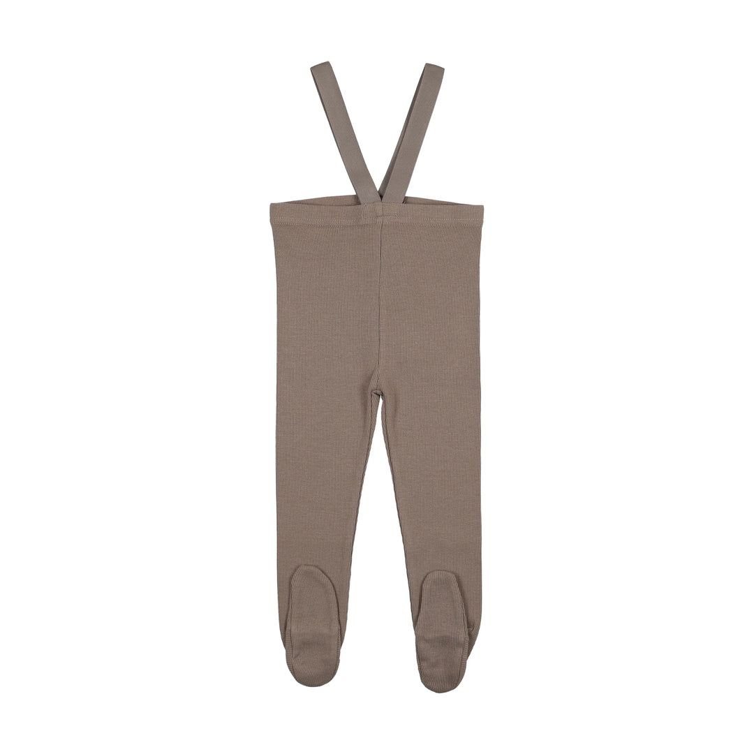 overall footed suspender - oat