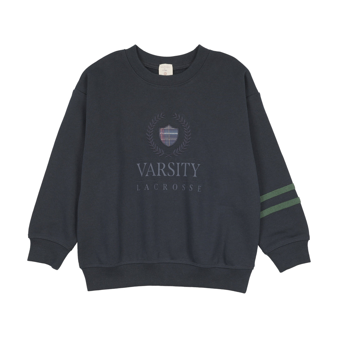 top l/s fan club big logo sweatshirt - navy
