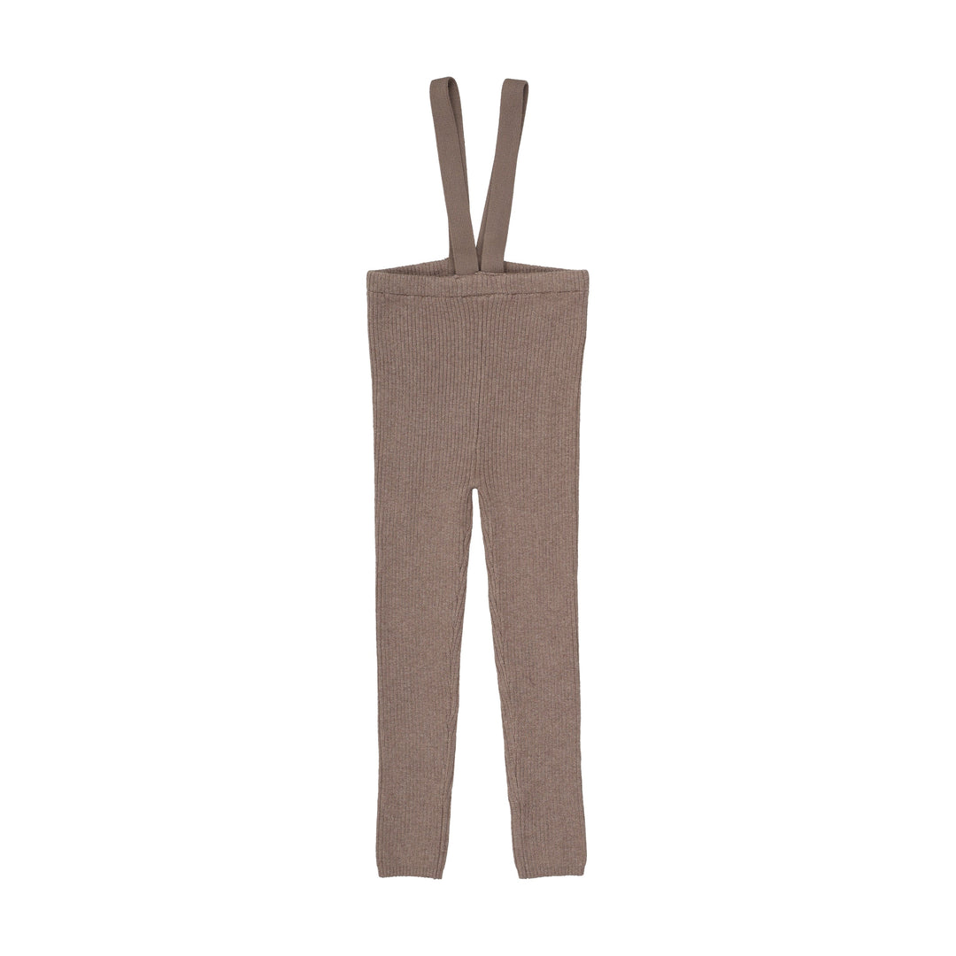 leggings knit suspender - misty oat