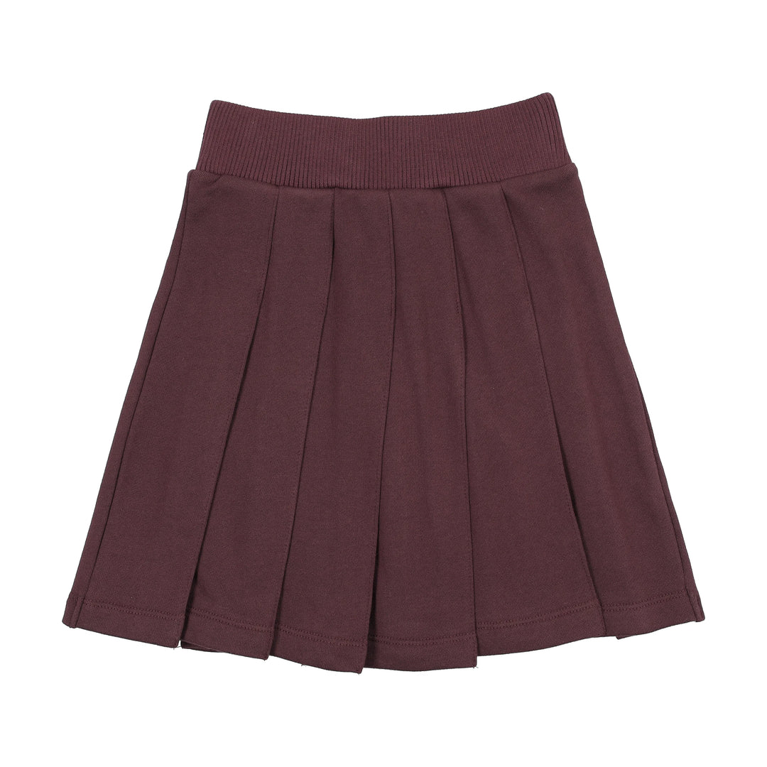 skirt fan club pleated - plum