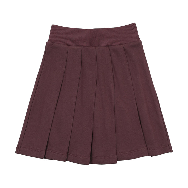 skirt fan club pleated - plum