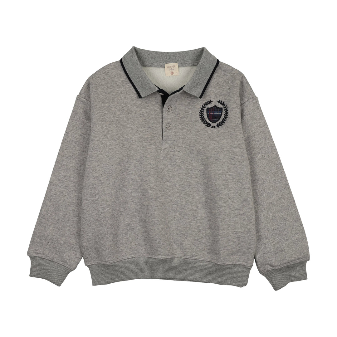 polo l/s fan club sweatshirt - light grey heather