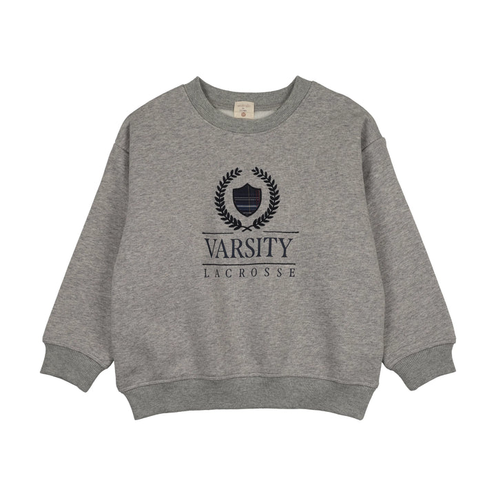 top l/s fan club big logo sweatshirt - light gray heather