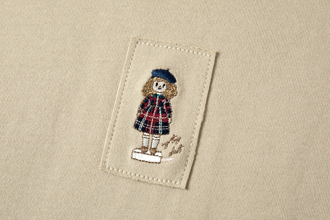 dress embroidered sweatshirt - ivory
