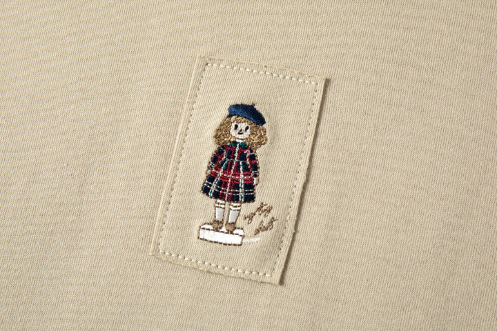 dress embroidered sweatshirt - ivory